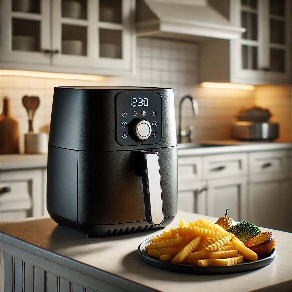 Cosori Compact Pro air fryer on countertop.